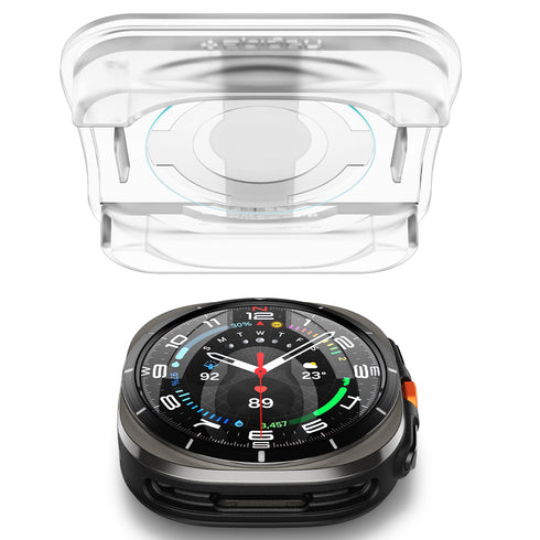 מגן מסך לסדרת Spigen Galaxy Watch מדגם GLAS.TR EZ Fit